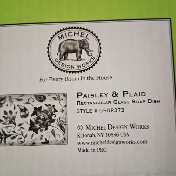Michel Designs Works Paisley Soap & Trinket dish. - Picture 5 of 6